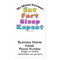 Business Card - Eat Fart Sleep Repeat