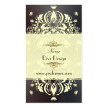 Business Card Floral Damask gradient grey