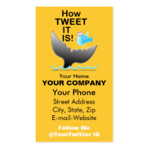 Business Card - I Deserve a TWEET!