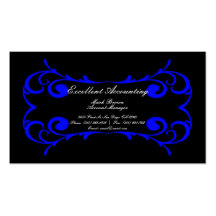 Business Card Italic Fancy Frame