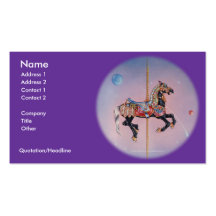 Business Card - Petaluma Carousel Horse 1