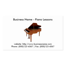 Business Card: Piano Lessons