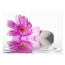 Business card pink flower