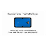 Business Card: Pool Table Repair