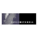 Business Card - Purple & Black Grunge Monogram