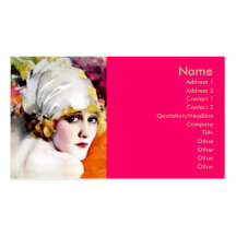 Business card, silent film star Anna Nilsson