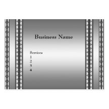 Business Card Silver Hi Shine