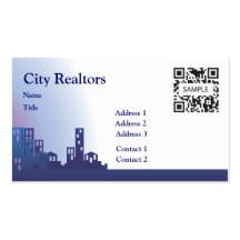 Business Card Template City Realtors