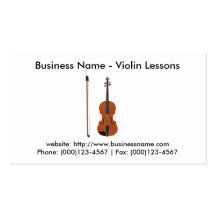 Business Card: Violin Lessons