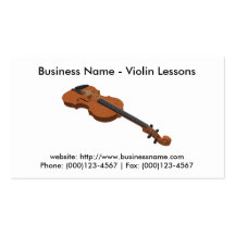 Business Card: Violin Lessons
