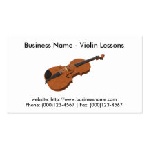 Business Card: Violin Lessons