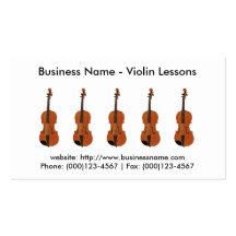 Business Card: Violin Lessons