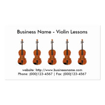 Business Card: Violin Lessons