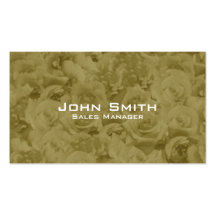 Business Cards Elegant Gold Roses Templates