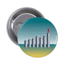 Business Chart Pinback Button