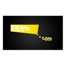 Business Dot Com Yellow Business Card Template