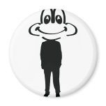 business frog fridge magnet
