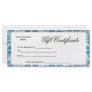 Business Gift Certificates Rack Card Postcard
