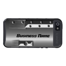 Business Name Mans Boys Grey Metal Studs Look