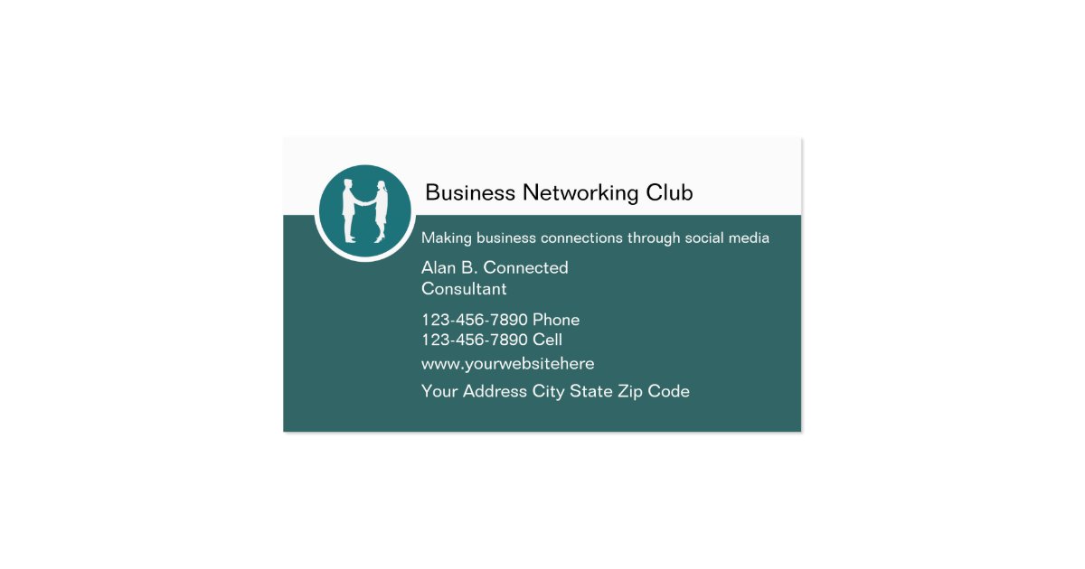 business networking business cards zazzle networking business cards template