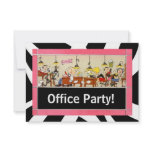 Business Office Party Hard Working Team Invitation