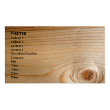 Business on Unfinished Wood Business Cards