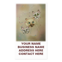 Business - Profile Cards - Siamese Cats Business Card