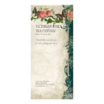 Business Rate Card - Baroque Style Vintage Rose