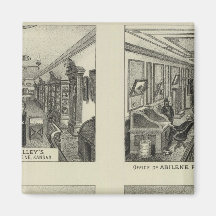 Businesses and Residences, Abilene, Kansas Refrigerator Magnet