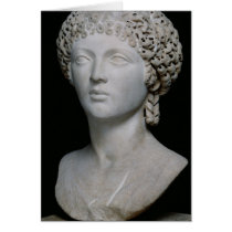 Bust of a Roman woman, possibly Poppaea Card