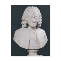 Bust of Francois Marie Arouet de Voltaire  1778 Postcard