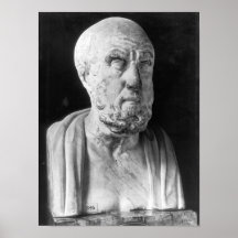 Bust of Hippocrates Poster