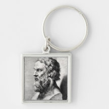 Bust of Plato engraved by Lucas Emil Key Chain