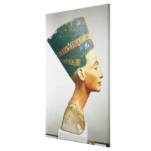 Bust of Queen Nefertiti, side view, from the studi Gallery Wrap Canvas