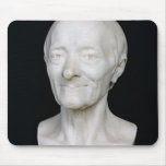Bust of Voltaire  without his wig, 1778 Mouse Pads