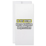 Busy Battling Depression rack cards