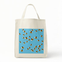 Busy Bee Organic Grocery Tote Bags