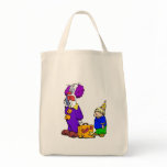 Busy Clown on Phone bags