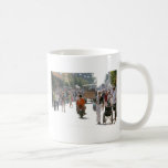 Busy street in Katakolon Greece Mugs
