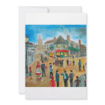 Busy street scene victorian rag and bone man invite