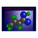 Butanoic Acid Molecule (card)