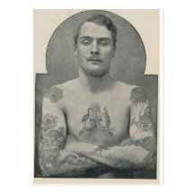 Butch Bruce, the tattooed Australian sailor Post Cards