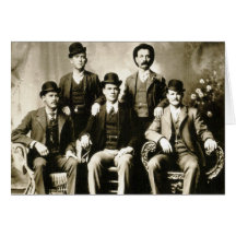Butch Cassidy's Hole in the wall gang Greeting Cards