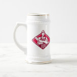Butcher Cutter Worker Meat Cleaver Knife Retro Mug