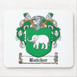 Butcher Family Crest Mouse Pad