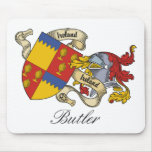Butler Family Crest Mouse Pads