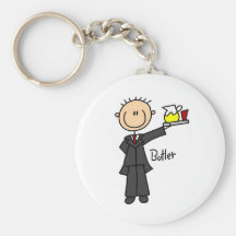 Butler Stick Figure Key Chains