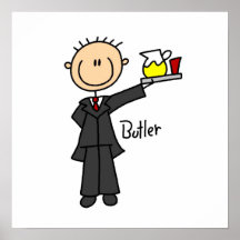 Butler Stick Figure Print