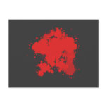 Butspritzer blood splatter postkarte