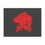 Butspritzer blood splatter postkarte